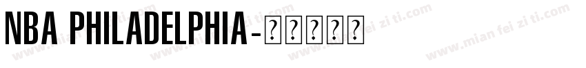 NBA Philadelphia字体转换